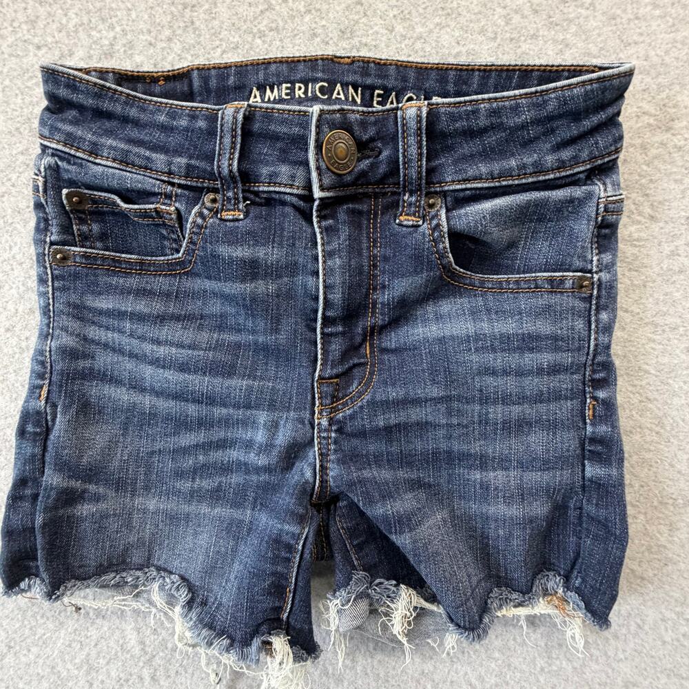 American Eagle Shorts Festival Shortie cutoff hi rise jean short 00